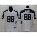 Dallas Cowboys #88 CeeDee Lamb White Thanksgiving Throwback Limited Jersey