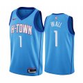 Nike Rockets #1 John Wall Blue NBA Swingman 2020-21 City Edition Jersey
