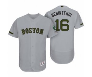 Boston Red Sox #16 Andrew Benintendi Gray 2017 Memorial Day Collection Flexbase Jersey