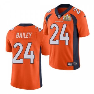 Denver Broncos Retired Player #24 Champ Bailey Nike Orange Vapor Untouchable Limited Jersey