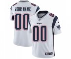 New England Patriots Customized White Vapor Untouchable Limited Player Football Jersey