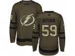 Tampa Bay Lightning #59 Jake Dotchin Green Salute to Service Stitched NHL Jersey