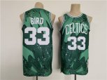 Boston Celtics #33 Larry Bird Green Throwback basketball Jersey..