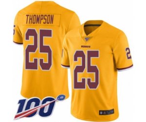 Washington Redskins #25 Chris Thompson Limited Gold Rush Vapor Untouchable 100th Season Football Jersey