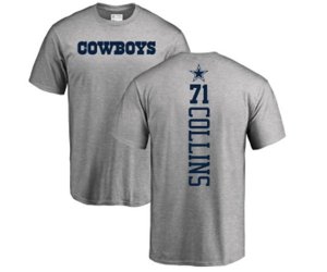 Dallas Cowboys #71 La\'el Collins Ash Backer T-Shirt