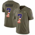 Tampa Bay Buccaneers #7 Patrick Murray Limited Olive USA Flag 2017 Salute to Service NFL Jersey