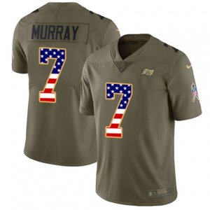 Tampa Bay Buccaneers #7 Patrick Murray Limited Olive USA Flag 2017 Salute to Service NFL Jersey