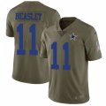 Dallas Cowboys #11 Cole Beasley Limited Olive 2017 Salute to Service NFL Jersey