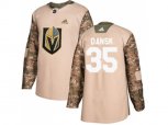 Vegas Golden Knights #35 Oscar Dansk Camo Authentic 2017 Veterans Day Stitched NHL Jersey