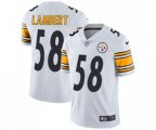 Pittsburgh Steelers #58 Jack Lambert White Vapor Untouchable Limited Player Football Jersey