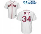 Boston Red Sox #34 David Ortiz Replica White Home Cool Base Baseball Jersey