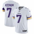 Minnesota Vikings #7 Case Keenum White Vapor Untouchable Limited Player NFL Jersey