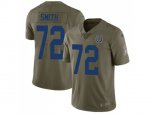Indianapolis Colts #72 Braden Smith Olive Men Stitched NFL Limited 2017 Salute to Service Jersey