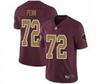 Washington Redskins #72 Donald Penn Burgundy Red Gold Number Alternate 80TH Anniversary Vapor Untouchable Limited Player Football Jersey