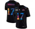 Kansas City Chiefs #17 Mecole Hardman Multi-Color Black 2020 NFL Crucial Catch Vapor Untouchable Limited Jersey