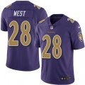 Baltimore Ravens #28 Terrance West Limited Purple Rush Vapor Untouchable NFL Jersey