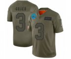 Carolina Panthers #3 Will Grier Limited Camo 2019 Salute to Service Football Jersey