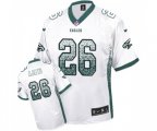 Philadelphia Eagles #26 Jay Ajayi Limited White Drift Fashion Football Jersey