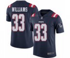 New England Patriots #33 Joejuan Williams Limited Navy Blue Rush Vapor Untouchable Football Jersey
