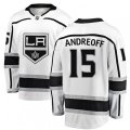 Los Angeles Kings #15 Andy Andreoff Authentic White Away Fanatics Branded Breakaway NHL Jersey