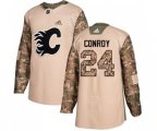 Calgary Flames #24 Craig Conroy Authentic Camo Veterans Day Practice Hockey Jersey