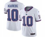 New York Giants #10 Eli Manning Elite White Rush Vapor Untouchable Football Jersey