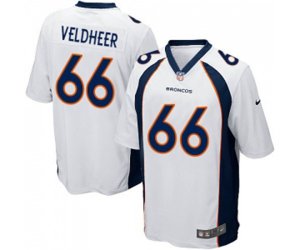 Denver Broncos #66 Jared Veldheer Game White Football Jersey