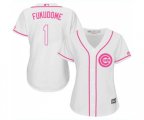 Women's Chicago Cubs #1 Kosuke Fukudome Authentic White Fashion Baseball Jersey