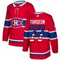 Montreal Canadiens #77 Pierre Turgeon Authentic Red USA Flag Fashion NHL Jersey