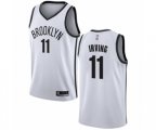 Brooklyn Nets #11 Kyrie Irving Authentic White Basketball Jersey - Association Edition