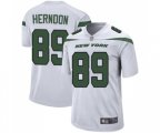 New York Jets #89 Chris Herndon Game White Football Jersey