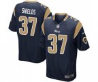 Los Angeles Rams #37 Sam Shields Game Navy Blue Team Color Football Jersey