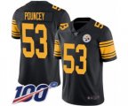 Pittsburgh Steelers #53 Maurkice Pouncey Limited Black Rush Vapor Untouchable 100th Season Football Jersey
