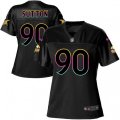 Women Minnesota Vikings #90 Will Sutton Game Black Fashion NFL Jersey