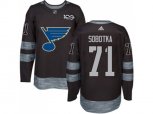 Adidas St.Louis Blues #71 Vladimir Sobotka Black 1917-2017 100th Anniversary Stitched NHL Jersey