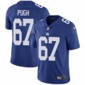 New York Giants #67 Justin Pugh Royal Blue Team Color Vapor Untouchable Limited Player NFL Jersey