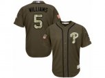 Philadelphia Phillies #5 Nick Williams Replica Green Salute to Service MLB Jersey