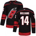 Carolina Hurricanes #14 Justin Williams Premier Black Alternate NHL Jersey