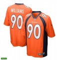 Denver Broncos #90 DeShawn Williams Nike Orange Vapor Untouchable Limited Jersey
