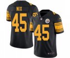 Pittsburgh Steelers #45 Roosevelt Nix Limited Black Rush Vapor Untouchable Football Jersey