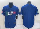 Los Angeles Dodgers Blank Royal Cool Base Stitched Baseball Jersey