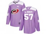Carolina Hurricanes #57 Trevor Van Riemsdyk Purple Authentic Fights Cancer Stitched NHL Jersey