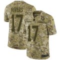 Indianapolis Colts #17 Philip Rivers Camo Stitched NFL Limited 2018 Salute To Service Jersey