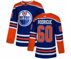 Edmonton Oilers #60 Olivier Rodrigue Premier Royal Blue Alternate NHL Jersey