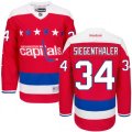 Washington Capitals #34 Jonas Siegenthaler Authentic Red Third NHL Jersey