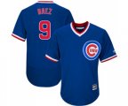 Chicago Cubs #9 Javier Baez Replica Royal Blue Cooperstown Cool Base Baseball Jersey