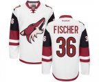 Arizona Coyotes #36 Christian Fischer Authentic White Away Hockey Jersey