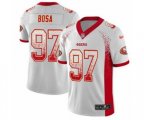 San Francisco 49ers #97 Nick Bosa Limited White Rush Drift Fashion Football Jersey