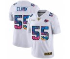 Kansas City Chiefs #55 Frank Clark White Multi-Color 2020 Football Crucial Catch Limited Football Jersey