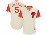 Philadelphia Phillies #5 Nick Williams Nicky Dubs Authentic Tan 2017 Players Weekend MLB Jersey